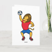 Carte Joueur de handball Handball Lion (Dos)