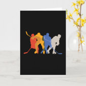 Carte Joueur de hockey (Fleur jaune)