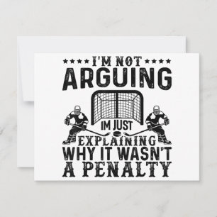 Carte Joueur de hockey argumenter cadeau Drôle Hockey