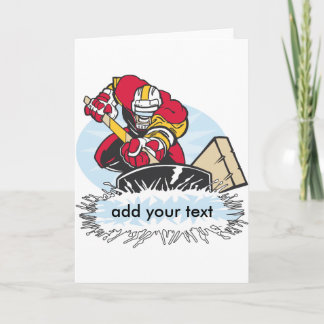 Carte Joueur de hockey fait sur commande