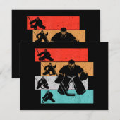 Carte Joueur de hockey sur glace (Devant / Derrière)