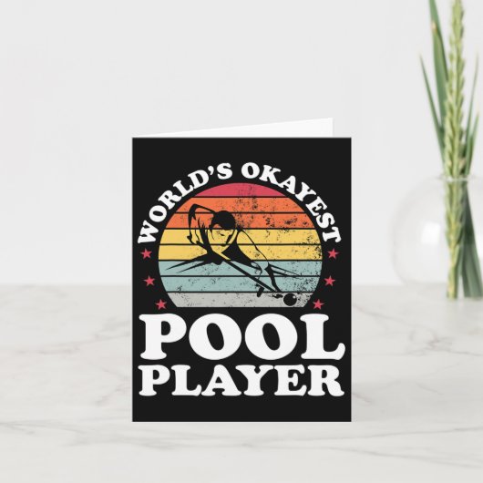 Carte Joueur de la piscine Okayest Funny Billard Lover P (Devant)