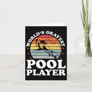 Carte Joueur de la piscine Okayest Funny Billard Lover P