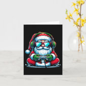 Carte Joueur de Noël Jeu Vidéo Garçons Père Noël Noël (Fleur jaune)