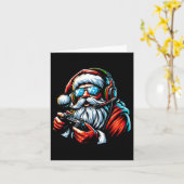 Carte Joueur de Noël Jeu Vidéo Garçons Père Noël Xmas 1 (Fleur jaune)