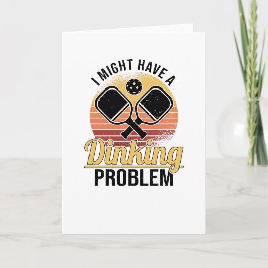 Carte Joueur de Pickleball Dinking Love Pickleball Retro (Devant)