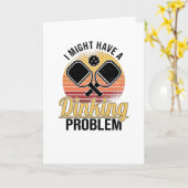 Carte Joueur de Pickleball Dinking Love Pickleball Retro (Fleur jaune)