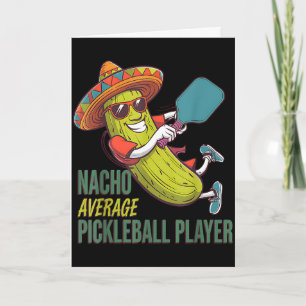 Carte Joueur de pickleball nacho moyen cactus mexicainNa