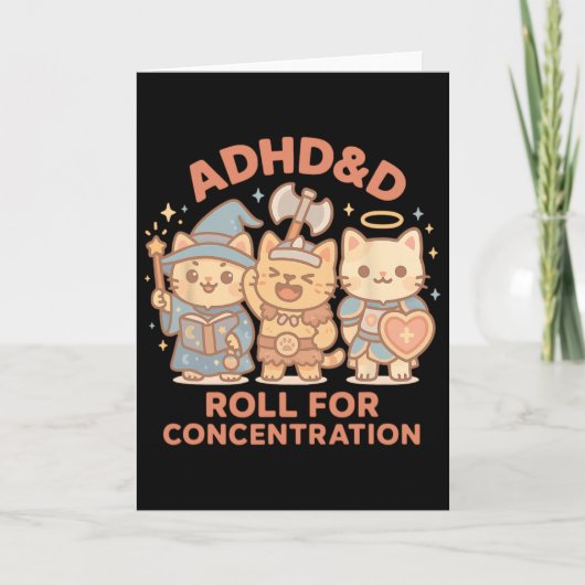 Carte Joueur de Rpg Adhdandd Lancer Pour Concentration G (Devant)