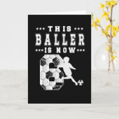 Carte Joueur de soccer cadeau 6e anniversaire Garçon 6 a (Fleur jaune)