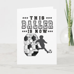 Carte Joueur de soccer cadeau 8e anniversaire Joueur de