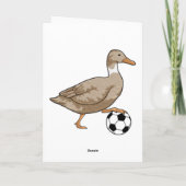 Carte Joueur de soccer Duck Soccer (Dos)