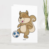 Carte Joueur de soccer écureuil Soccer (Dos)