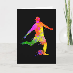 Carte Joueur de soccer graphique de l'amateur de footbal
