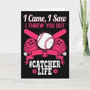 Carte Joueur de softball d'équipe de vie de receveur Inf