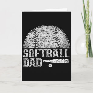 Carte Joueur de softball père softballeur softball