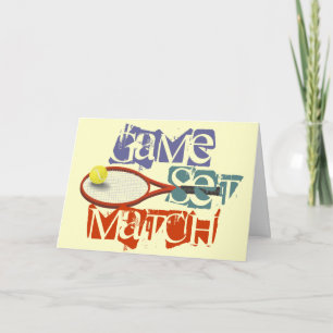 Carte Joueur de tennis Joyeux anniversaire