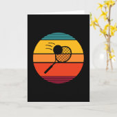 Carte Joueur de Tennis Rétro (Fleur jaune)