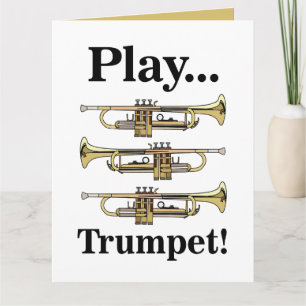 Carte Joueur de trompette Trompettiste Musicien