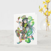 Carte Joueur de violon (Fleur jaune)