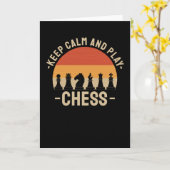 Carte Joueur d'échecs (Fleur jaune)