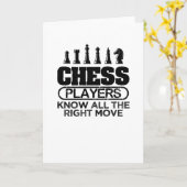 Carte Joueur d'échecs (Fleur jaune)