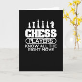 Carte Joueur d'échecs (Fleur jaune)