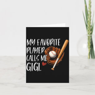 Carte Joueur Favori Appelle Gigi Baseball Nana Grand-mèr