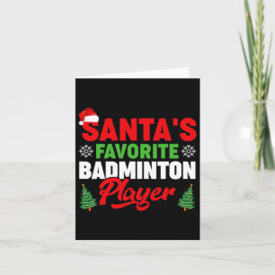 Carte Joueur favori de Père Noël amusant Noël