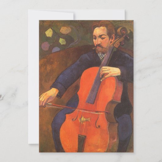 Carte Joueur Schneklud Portrait par Paul Gauguin (Devant)