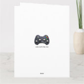 Carte Joueur vidéo personnalisé Anniversaire (Dos)