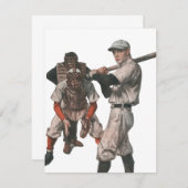Carte Joueurs De Baseball vintages (Devant / Derrière)