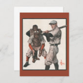 Carte Joueurs De Baseball vintages (Devant / Derrière)
