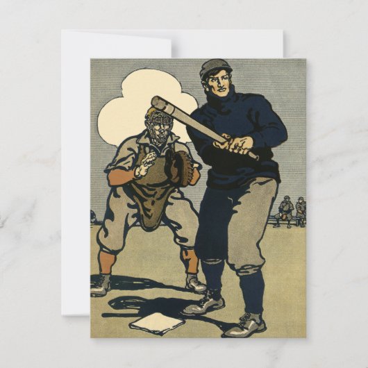 Carte Joueurs De Baseball vintages, Art Stylisé (Devant)