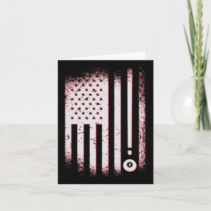 Carte Joueurs De Billard American Flag Usa Pool Et Billa