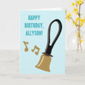 Carte Joueurs de sonneries de chorale Handbell Personnal (Fleur jaune)