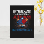 Carte Joueurs De Tennis De Table Ping Pong Pour Les Retr (Fleur jaune)