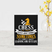 Carte Joueurs D'Échecs Citer Professionnel Ou Hobby Ches (Fleur jaune)