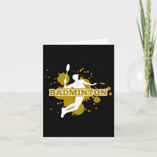 Carte Joueuse de badminton 