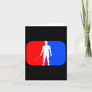 Carte Joueuse de badminton Enfants Hommes Femmes Smash B