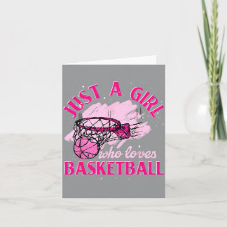 Carte Joueuse de baseball Femme Juste une fille qui aime