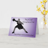 Carte Joueuse de basketball musulmane en forme (Fleur jaune)