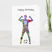 Carte Joueuse de football (Devant)