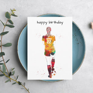 Carte Joueuse de football