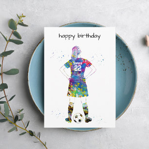 Carte Joueuse de football