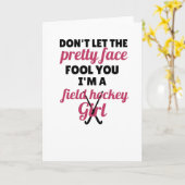 Carte Joueuse De Hockey De Champ Pour Femmes (Fleur jaune)