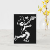 Carte Joueuse de la navette de badminton (Fleur jaune)