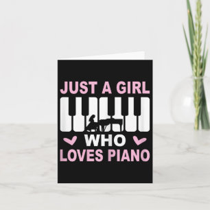 Carte Joueuse de piano Pianiste Femme 