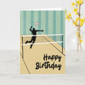 Carte Joueuse de volley-ball (Fleur jaune)