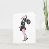 Carte Joueuse féminine de tennis (Devant)
